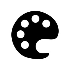 palette icon vector, solid symbol flat trendy style illustration on white background..eps