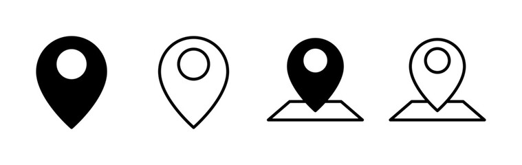 Address icon vector. location icon. address symbol. pin