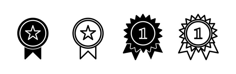 Achieve icon vector. medal icon vector. award. Certificate. approved