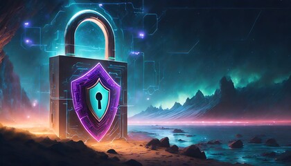 security and lock website with a modern and sleek design to convey trust and confidence