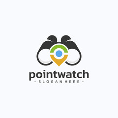 Best view location logo design vector. Travel destination symbol template.