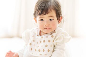 Fototapeta premium 赤ちゃんの顔 ポートレート