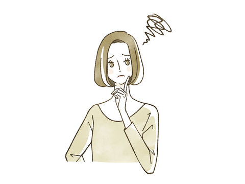 困っている女性