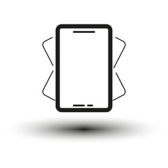 Phone shake icon. Vector illustration. EPS 10.