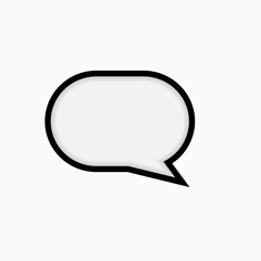 Bubble Speech Icon. Talk, Chat Illustration. Applied as Trendy Symbol for Design Elements, Websites, Presentation and Application - Vector.