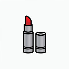 Lipstick Icon. Woman Beauty Element Symbol - Vector.