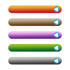 Obraz premium Empty button templates. Vector illustration. EPS 10.