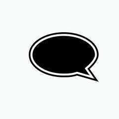 Bubble Speech Icon. Talk, Chat Illustration. Applied as Trendy Symbol for Design Elements, Websites, Presentation and Application - Vector.
