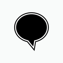 Bubble Speech Icon. Talk, Chat Illustration. Applied as Trendy Symbol for Design Elements, Websites, Presentation and Application - Vector.