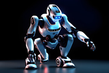 3d render of a robot