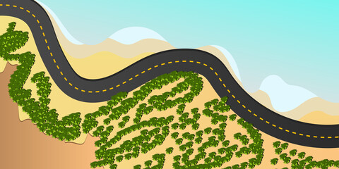 TRACK ILLUSTRATION BY THE BEACH