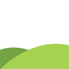 Green field landscape