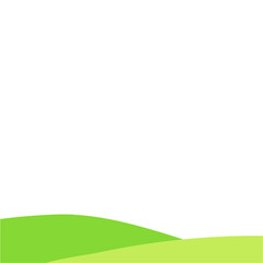 Green field landscape