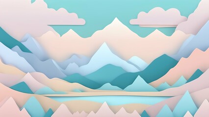 winter mountain landscape