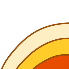 Retro groovy element