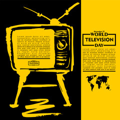  World Television Day, Poster and Banner, 21 November
