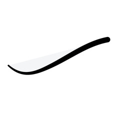 Text tail swoosh element