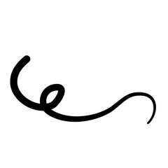 Text tail swoosh element