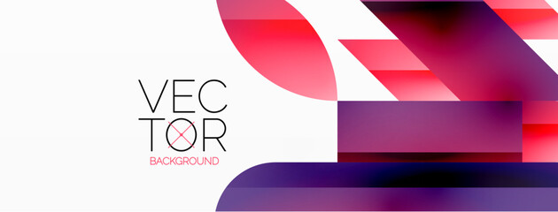 Abstract masterpiece formed by delicate interplay of circles, squares, and triangles. Geometric elements converge in harmonious chaos, evoking sense of modern creativity. Symphony of shapes