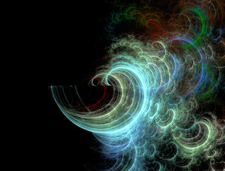 Imaginatory fractal abstract background Image