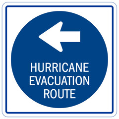 Hurricane evacuation route