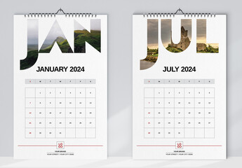 Wall Calendar 2024 Layout