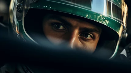 Foto op Canvas Heartbeat of the Race: Formula 1 Driver's View, generative ai © Adolfo Perez Design