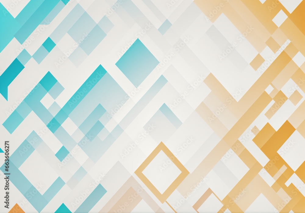 Poster modern geometry: overlapping rectangles create abstract harmony