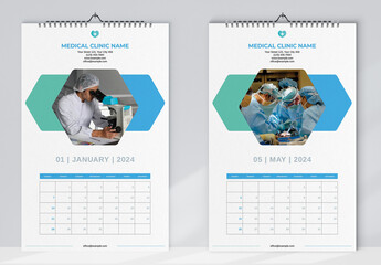Medical Wall Calendar 2024 Layout