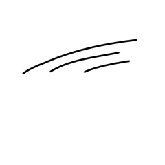 Move line comic doodle