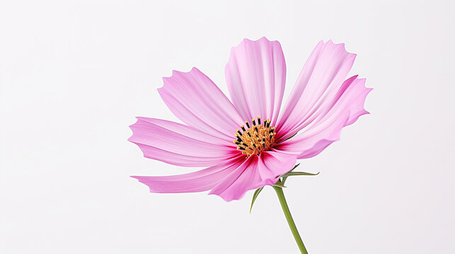 Photo of Cosmos flower isolated on white background