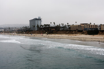 waves on pacific beach, san diego, california © Byron Doyle-Zerbo