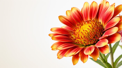 Photo of Gaillardia flower isolated on white background