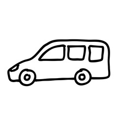 Doodle car kids drawing