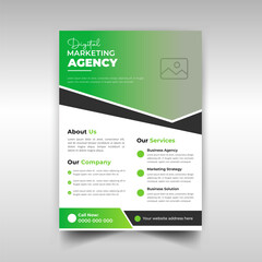 Abstract flyer template for annual report and cover cover page