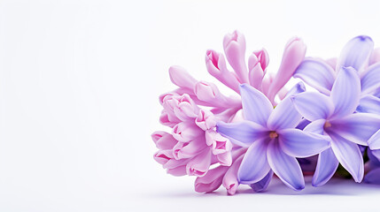 Photo of Hyacinth flower isolated on white background