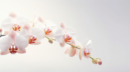Fototapeta premium Photo of Orchid flower isolated on white background
