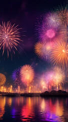 Fototapeta premium Dazzling New Year's Eve
