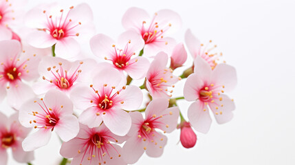Photo of Saxifrage flower isolated on white background