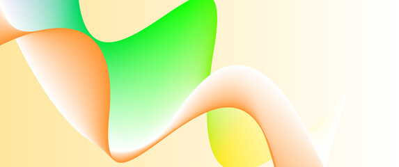 New style beautiful and colorful wave art illustration