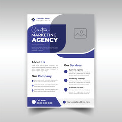 Digital marketing expert abstract business flyer template