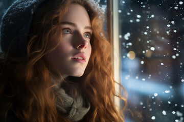 Snowy window daydreams