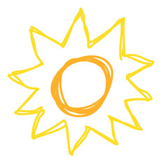 Doodle of summer sun