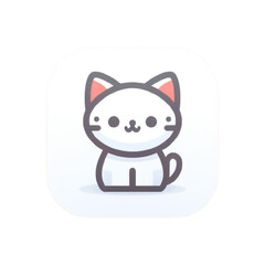 cute cat icon generative ai