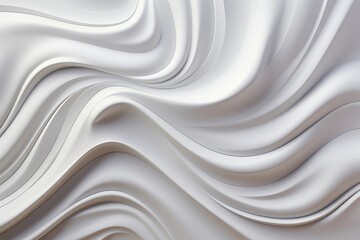 In this abstract wallpaper or background image, organic curves with a creamy texture come together to form a soft and harmonious visual composition. Photorealistic illustration