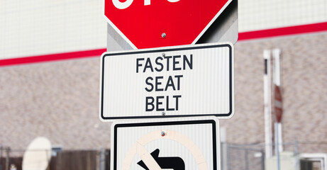 seat belt and buckle, symbolizing safety and accident prevention, a powerful image against drunk driving and promoting responsible habits