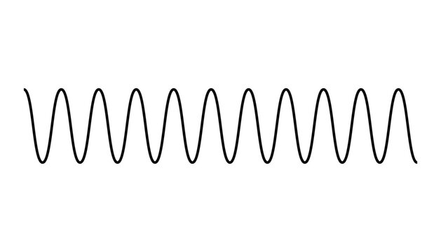 Direction of wave motion. Crest, amplitude, trough, height and length of wave. Parts of the wave diagram vector.