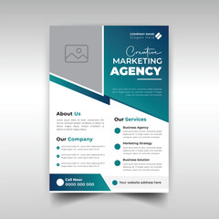 Corporate business agency flyer design template