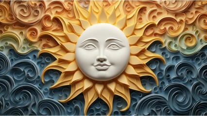 carnival mask on a wall