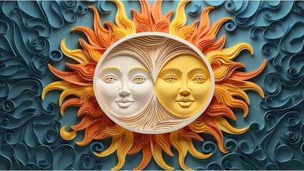 sun and moon